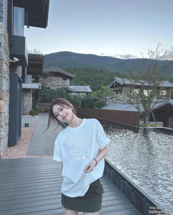 半袖Tシャツ夏の大人カジュアルスタイルSS23極上発売CHスーパー コピー 安心_0_1