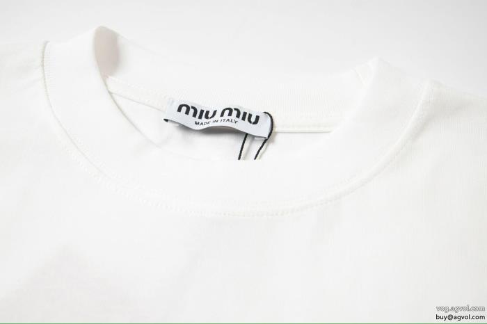 海外限定最安に挑戦MIUMIUブランド フェイク半袖Tシャツ_0_4
