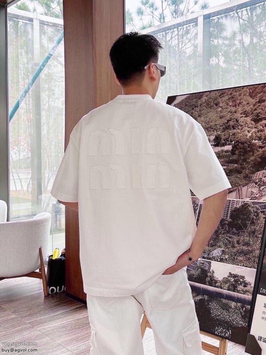 コピー ブランド 通販 安心2025のトレンド著名人愛用MIUMIU半袖Tシャツ_0_2