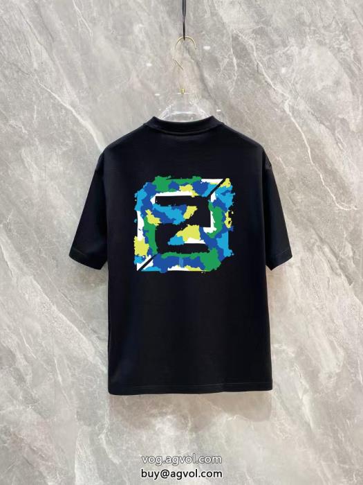 FENDIブランド コピー 品半袖Tシャツ夏の大人カジュアル超一流のブランド_0_1