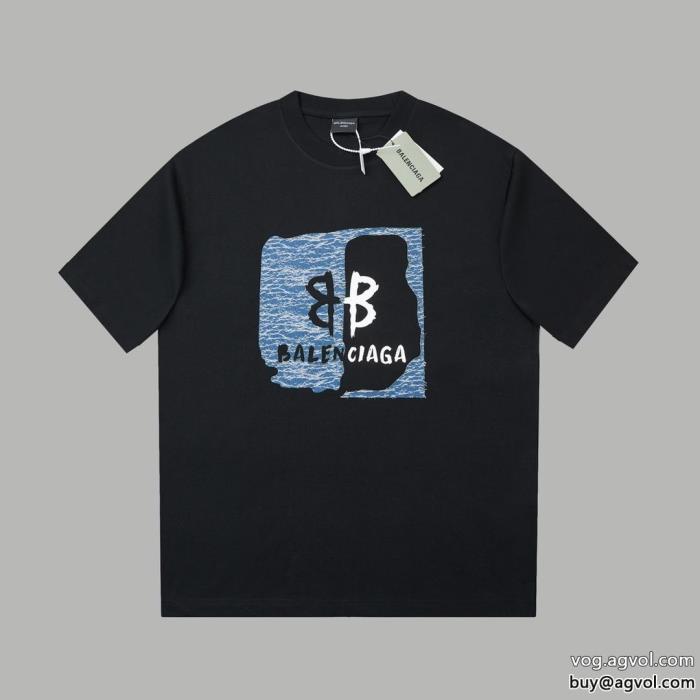 個性派さん新作限定早い者勝ちbalenciagaブランド 偽物半袖Tシャツ_0_0
