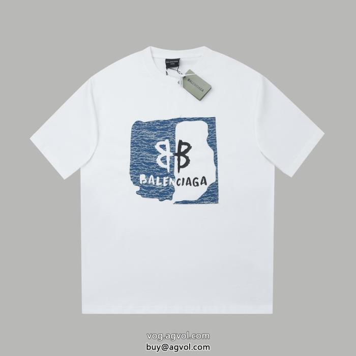 個性派さん新作限定早い者勝ちbalenciagaブランド 偽物半袖Tシャツ_0_1