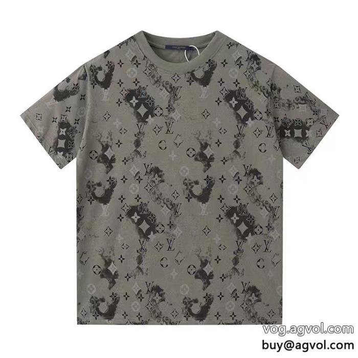LOUIS VUITTONスーパー コピー 通販 優良軽やかな素材感夏の最新ファッション半袖Tシャツ_0_3