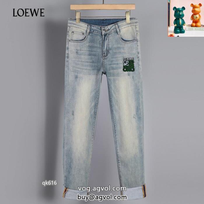 ブランド 激安LOEWEゆったりシルエット抜け感のある夏着物ジーンズ_0_2