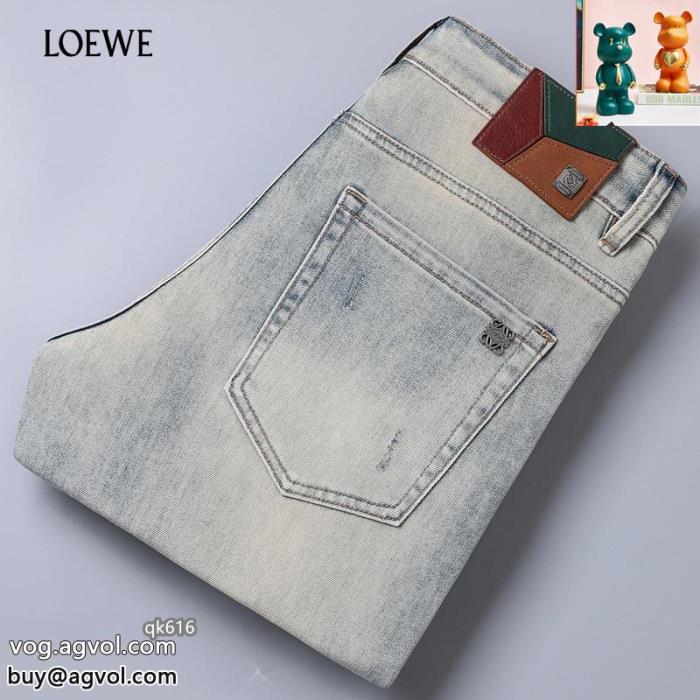 ブランド 激安LOEWEゆったりシルエット抜け感のある夏着物ジーンズ_0_4