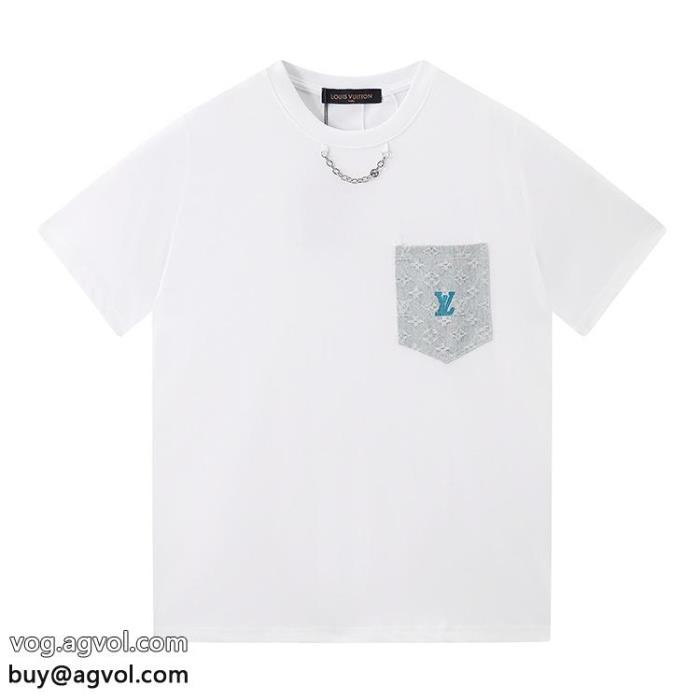 高級感漂う在庫処分SALE半袖Tシャツ偽物 ブランド 激安LOUIS VUITTON_0_5