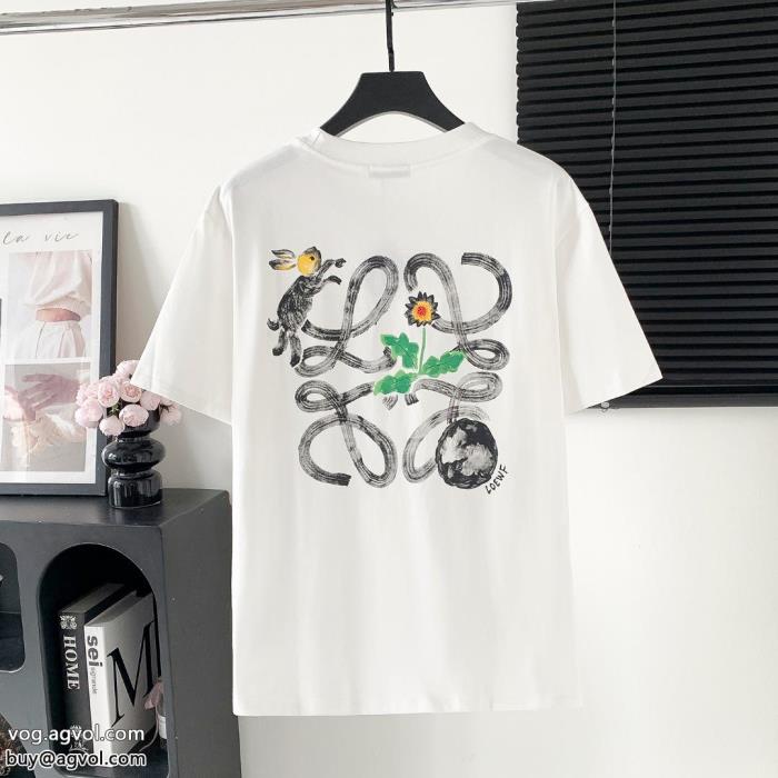 半袖Tシャツ欲しい可愛く新鮮大人気オリジナル偽物 ブランド 激安LOEWE_0_4