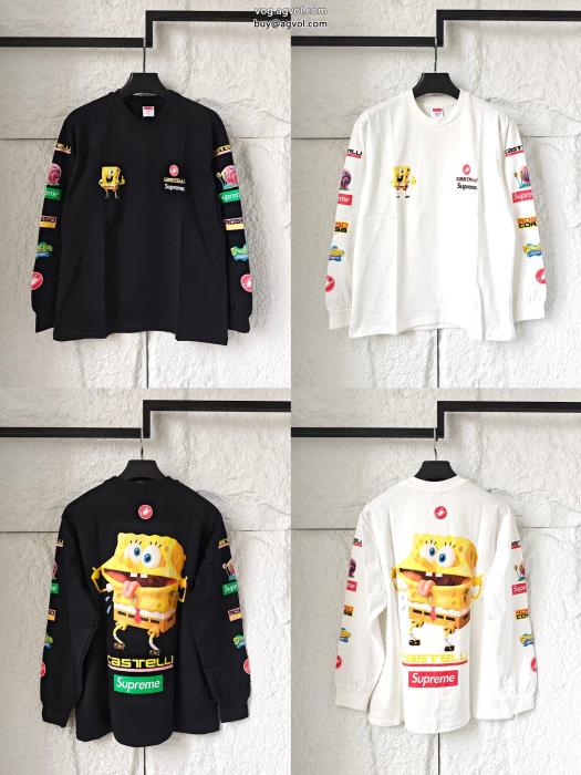 気分が上がる最新の2025アイテム長袖Tシャツ偽 ブランド 通販SUPREME_0_2