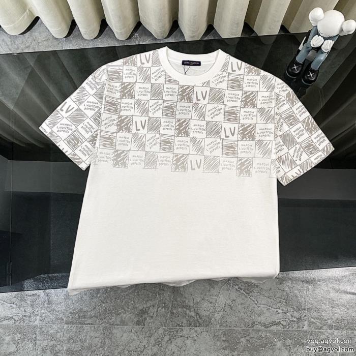 激安 ブランド 通販ルイ ヴィトン2025最新作大人っぽい半袖Tシャツ_0_0