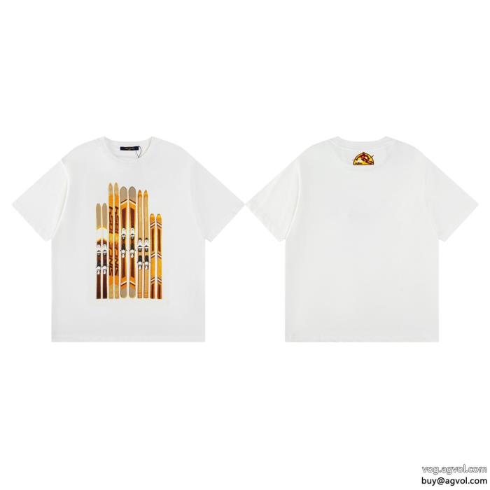 半袖TシャツLOUIS VUITTONブランド レプリカシンプルなデザイン2025人気新色が登場_0_1