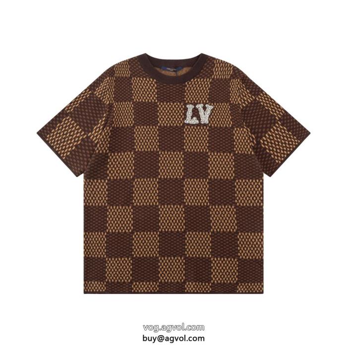 お洒落な印象に23SS 異素材半袖TシャツLOUIS VUITTON激安 通販 専門_0_1
