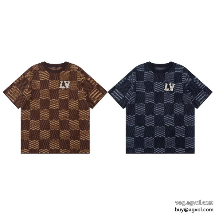 お洒落な印象に23SS 異素材半袖TシャツLOUIS VUITTON激安 通販 専門_0_3