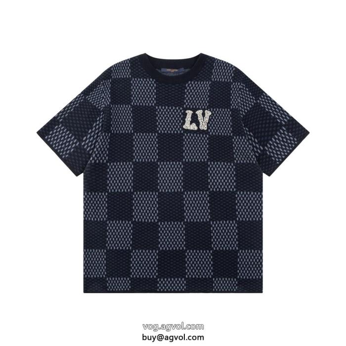 お洒落な印象に23SS 異素材半袖TシャツLOUIS VUITTON激安 通販 専門_0_4