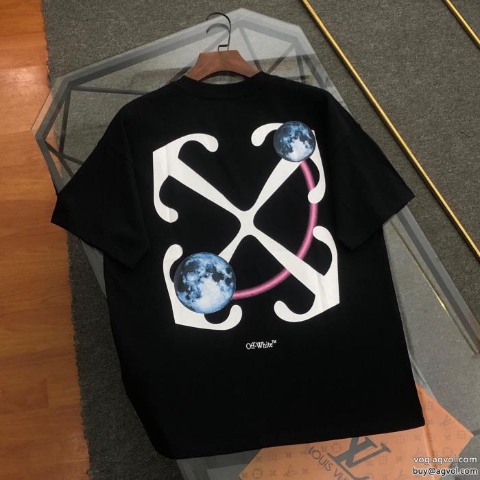 Off-Whiteブランド コピー 品毎日に上質を 王道コンビ半袖Tシャツ_0_1
