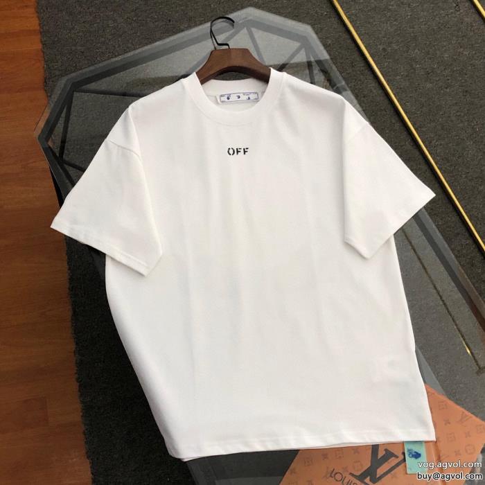 Off-Whiteブランド コピー 品毎日に上質を 王道コンビ半袖Tシャツ_0_3