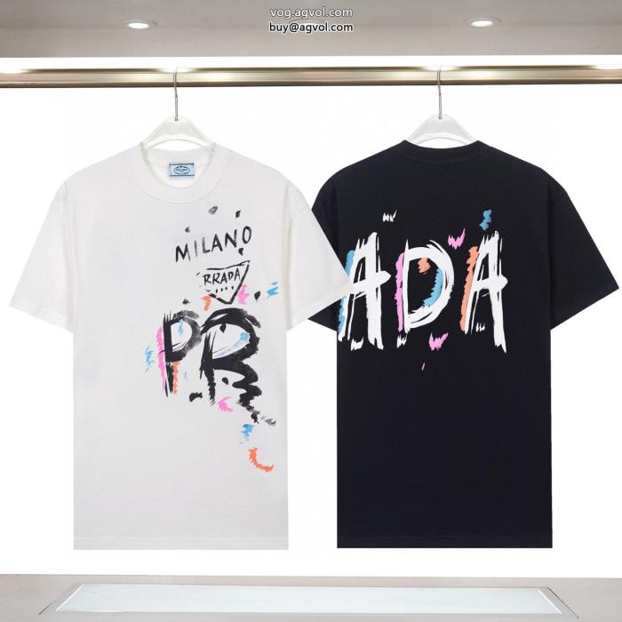 激安 通販 ブランド2025新作限定日本未入荷カラープラダ半袖Tシャツ_0_0