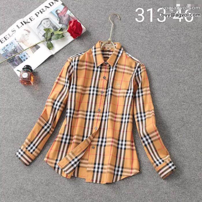 長袖シャツスーパー コピー 品優しい肌触り風通しの良いフレアBURBERRY_0_3