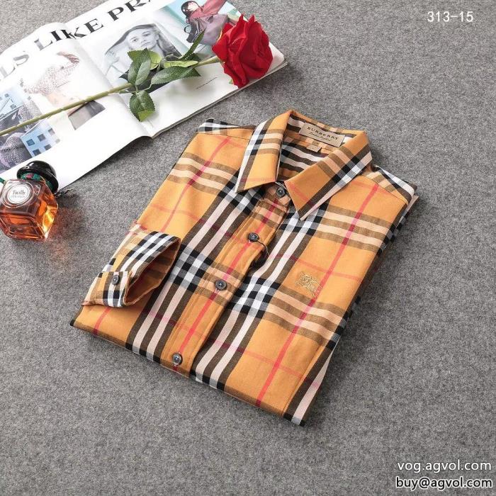 長袖シャツスーパー コピー 品優しい肌触り風通しの良いフレアBURBERRY_0_4