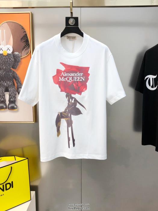 ブランド コピー ショップalexander mcqueen半袖Tシャツ限定生産品大人っぽい印象が素敵_0_0