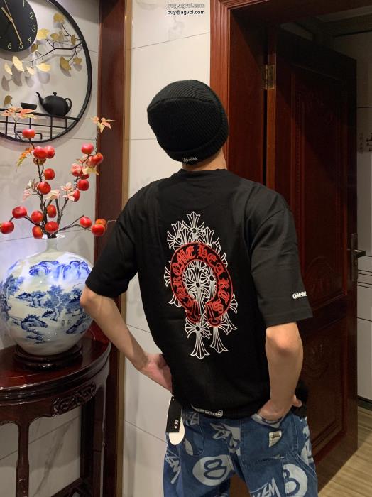 都会的な印象のスタイル完売必至CHROME HEARTSコピー 商品 販売半袖Tシャツ_0_0