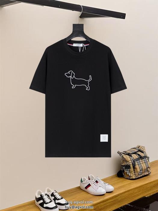 今季は色を使った注目新品SS23限定版激安 通販 ブランドTHOM BROWNE半袖Tシャツ_0_3