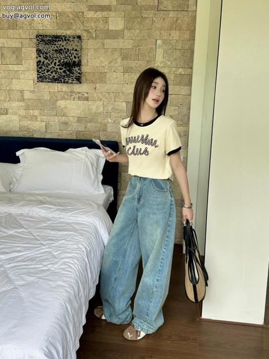 コピー ブランド 販売MIUMIU着心地良く映え度MAX半袖Tシャツ_0_2