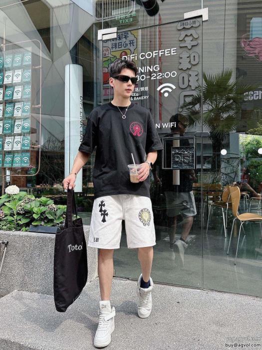 抜け感のある夏着物圧倒的な人気半袖TシャツCHROME HEARTSブランド 激安 _0_1