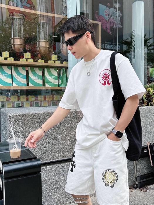 抜け感のある夏着物圧倒的な人気半袖TシャツCHROME HEARTSブランド 激安 _0_2