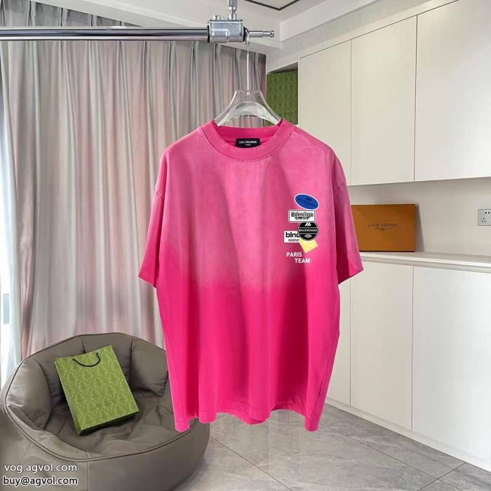 balenciagaスーパー ブランド コピースタイルUP効果あり永遠の定番半袖Tシャツ_0_2