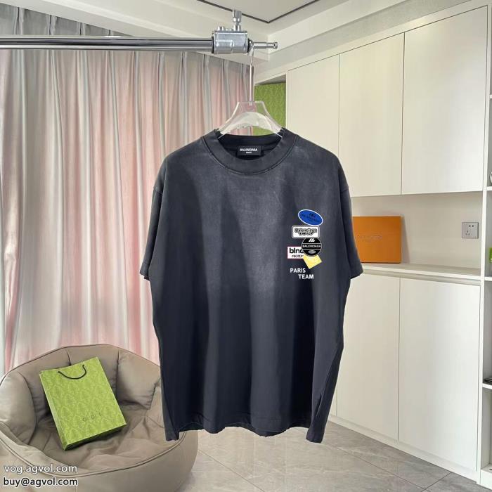 balenciagaスーパー ブランド コピースタイルUP効果あり永遠の定番半袖Tシャツ_0_3