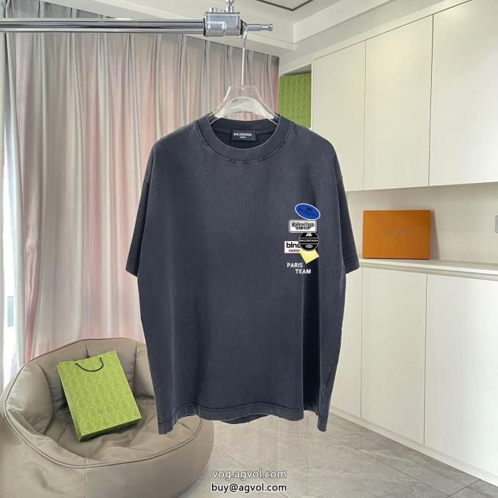 balenciagaスーパー ブランド コピースタイルUP効果あり永遠の定番半袖Tシャツ_0_5