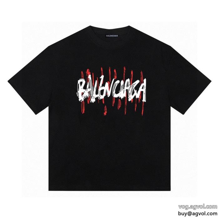 半袖Tシャツ偽 ブランドバレンシアガ知的な雰囲気夏着物2025で人気の限定新作_0_0