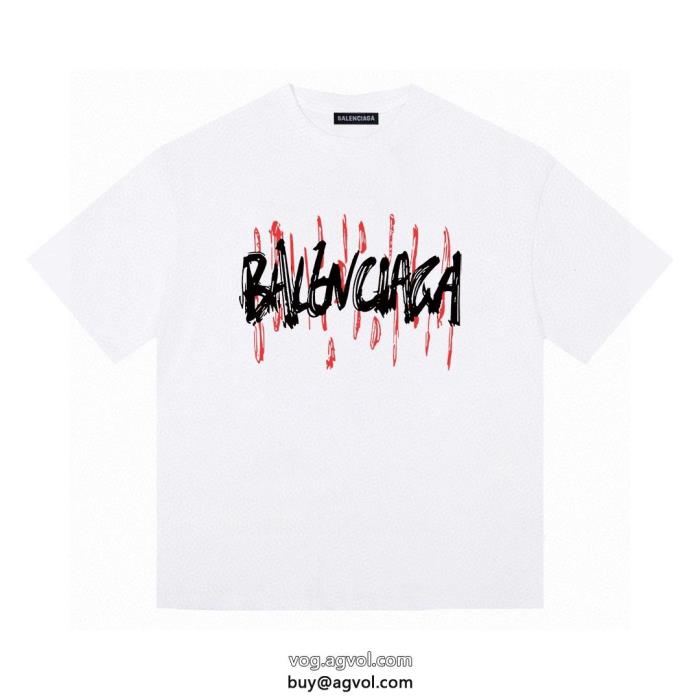 半袖Tシャツ偽 ブランドバレンシアガ知的な雰囲気夏着物2025で人気の限定新作_0_2