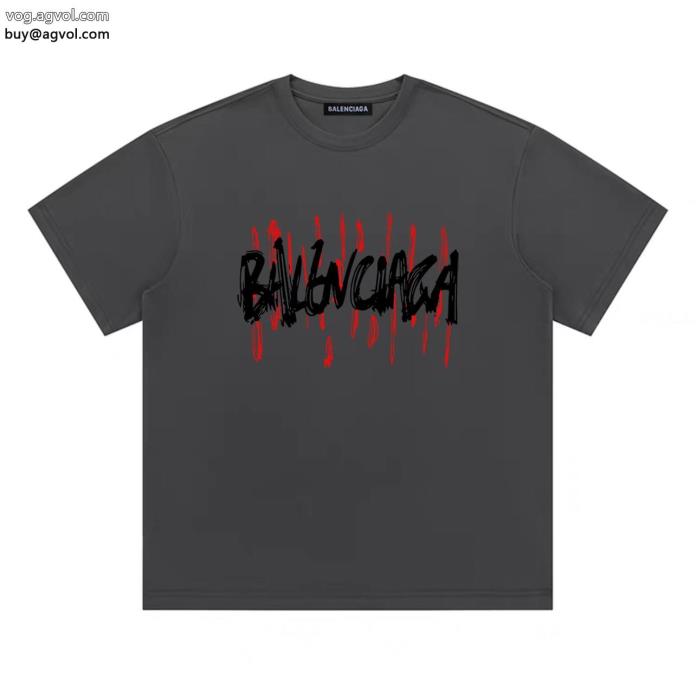 半袖Tシャツ偽 ブランドバレンシアガ知的な雰囲気夏着物2025で人気の限定新作_0_4