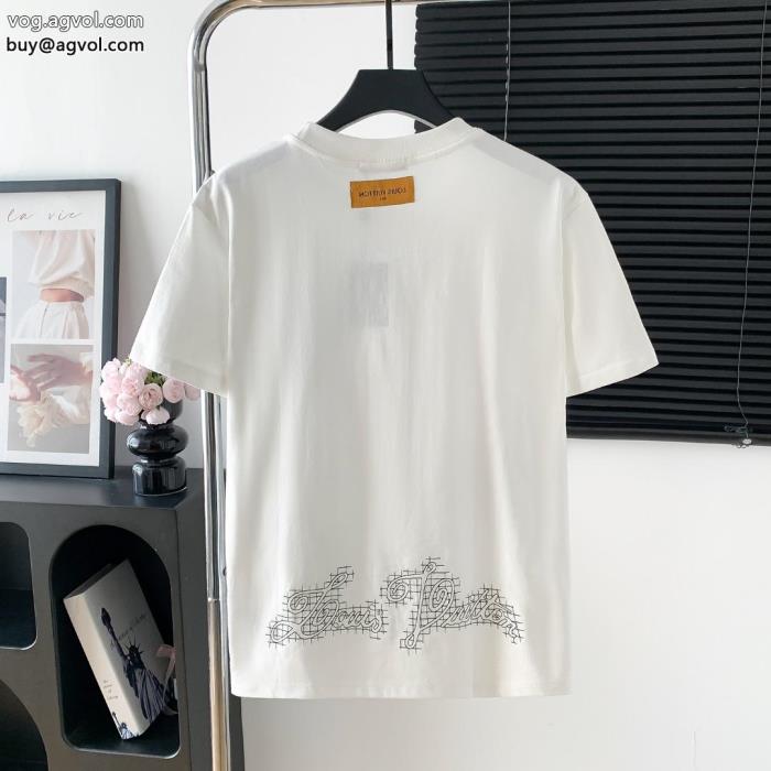 高級感漂う今年もトレンド半袖TシャツLOUIS VUITTONブランド 品 激安 通販_0_3