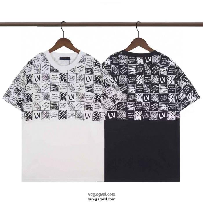 コピー ブランド 優良LOUIS VUITTON新作限定早い者勝ち夏限定半袖Tシャツ_0_3
