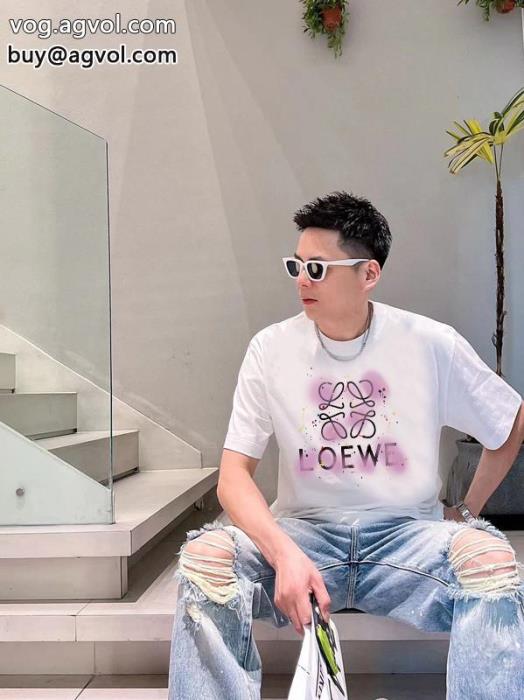 ブランド コピー 着払い半袖Tシャツ激レアオンライン限定商品ロエベ_0_1