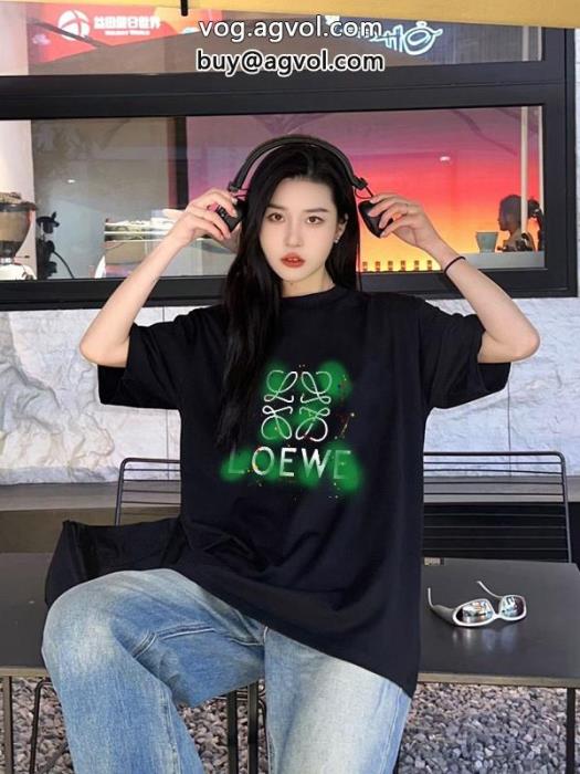 ブランド コピー 着払い半袖Tシャツ激レアオンライン限定商品ロエベ_0_3