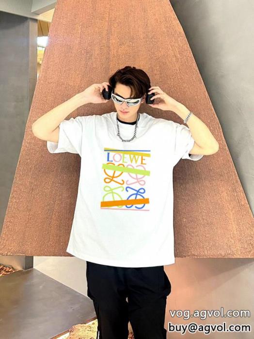 ロエベブランド 通販 激安透け感優しい今だけSALE半袖Tシャツ_0_1