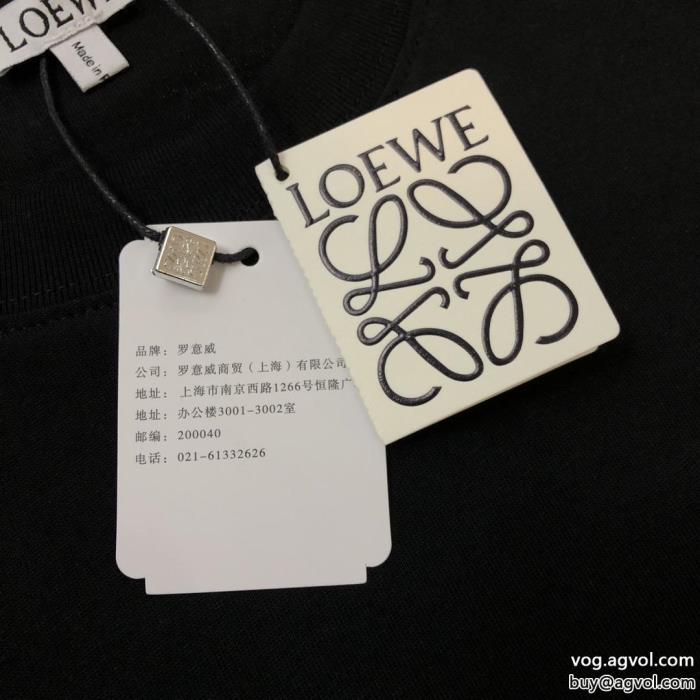 LOEWEブランド 偽物 通販半袖Tシャツ2025夏色っぽさ少量入荷☆限定モデル_0_1