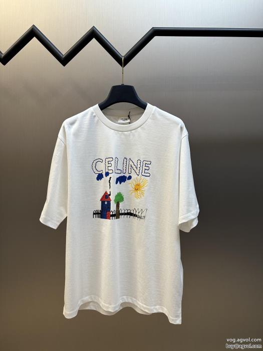 コピー ブランド限定生産品今季のトレンド人気新作半袖TシャツCELINE_0_0