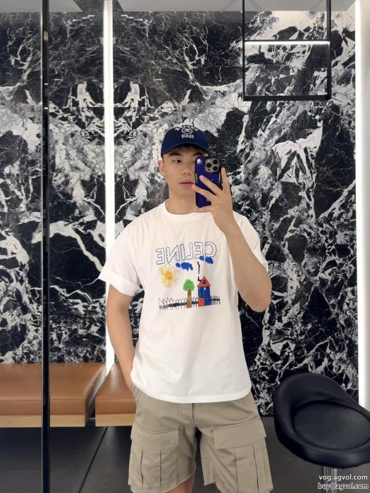 コピー ブランド限定生産品今季のトレンド人気新作半袖TシャツCELINE_0_5