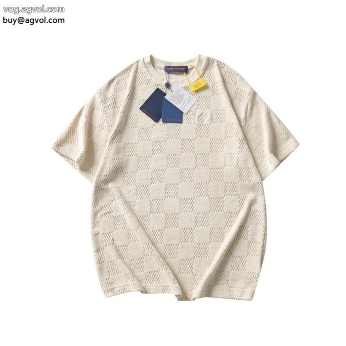 半袖Tシャツ偽 ブランド 優しい肌触り上品ですっきり、好感度抜群LOUIS VUITTON_0_3