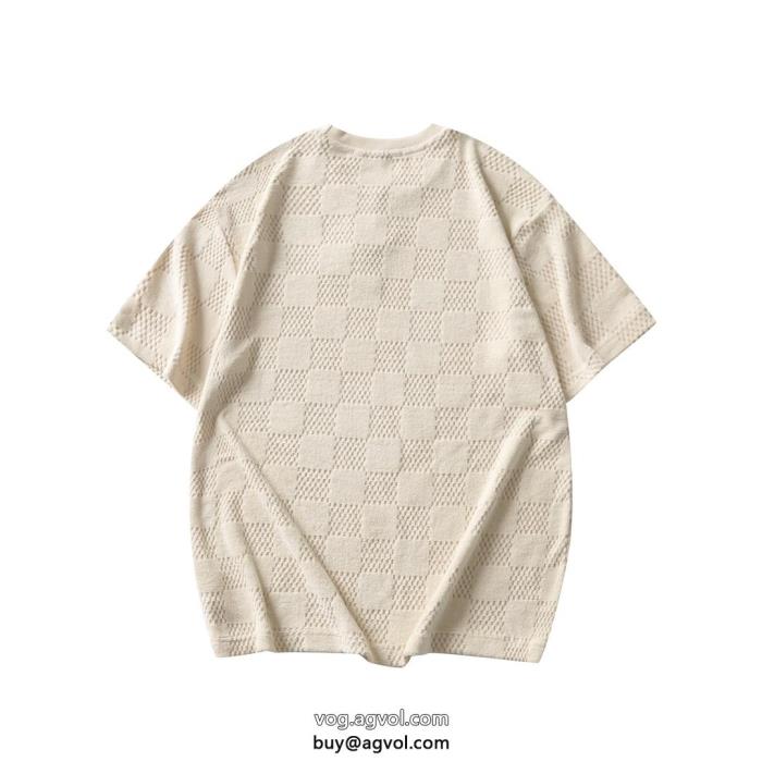 半袖Tシャツ偽 ブランド 優しい肌触り上品ですっきり、好感度抜群LOUIS VUITTON_0_4