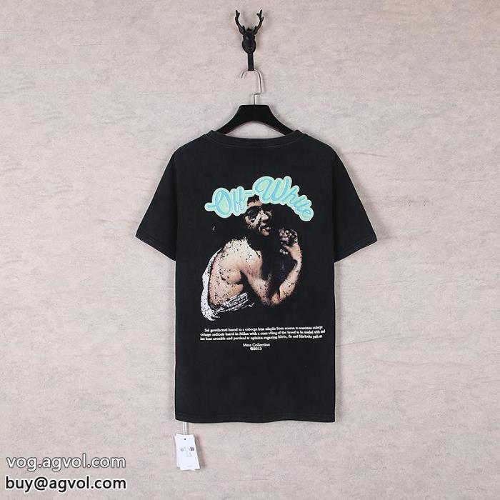 2025のトレンド限定生産品激安 通販 専門半袖Tシャツオフホワイト_0_0