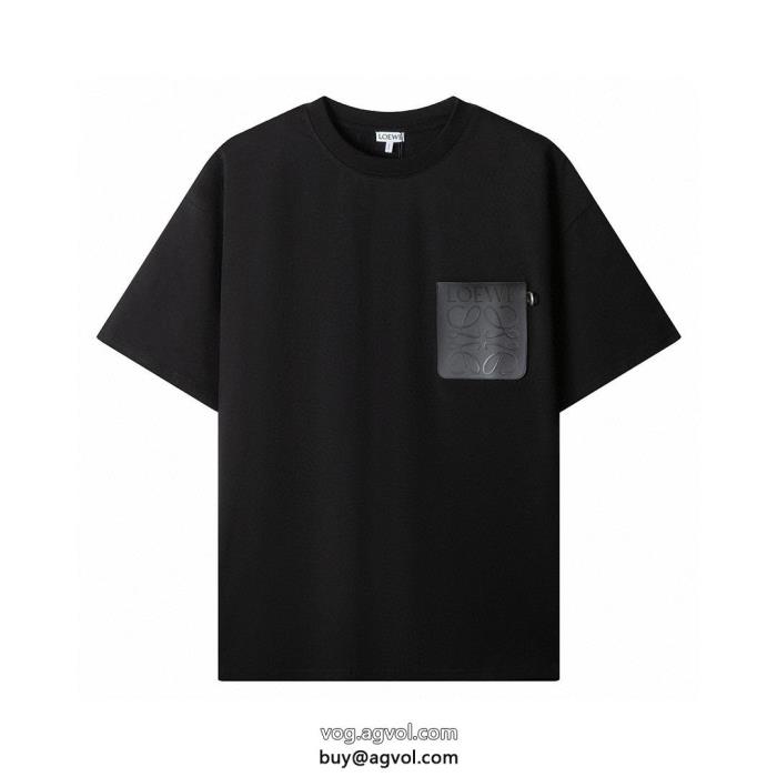 激安 ブランド 通販トレンドの最先端にカッコカワイイLOEWE半袖Tシャツ_0_4