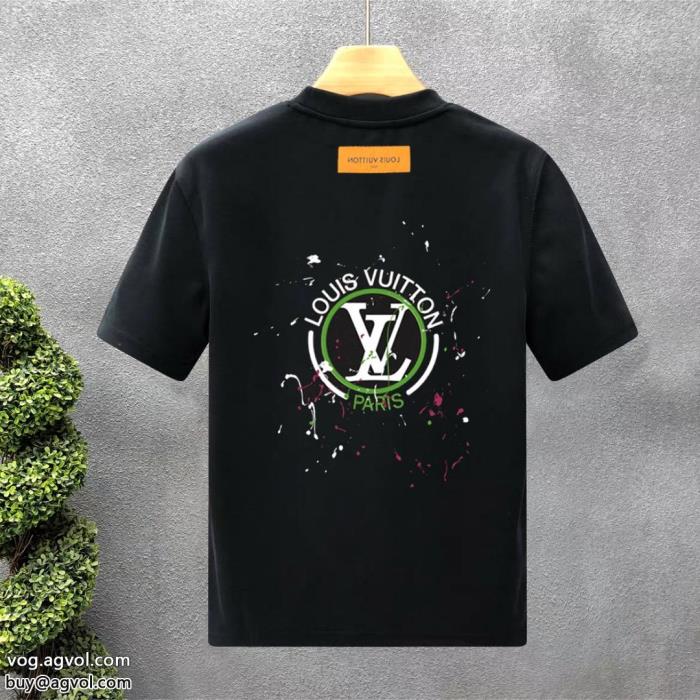 カジュアルの定番スタイルUP効果ありブランド 品 コピー半袖TシャツLOUIS VUITTON_0_0