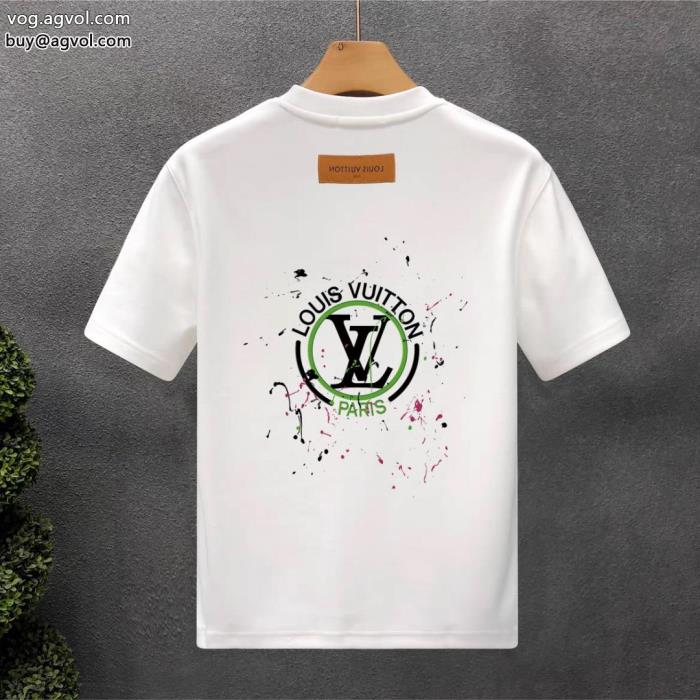 カジュアルの定番スタイルUP効果ありブランド 品 コピー半袖TシャツLOUIS VUITTON_0_2
