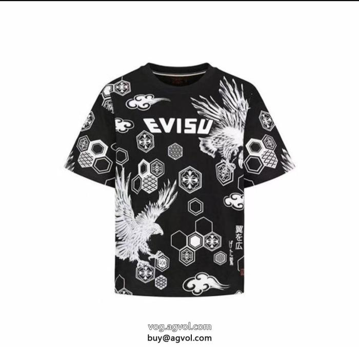 ブランド コピー 販売 EVISU半袖Tシャツ絶対欲しい手に入る圧倒的な人気_0_1