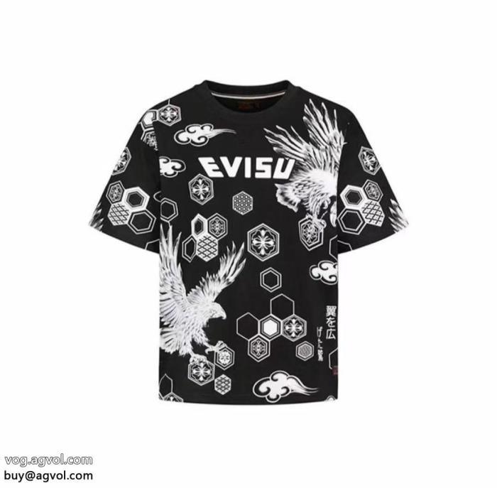 ブランド コピー 販売 EVISU半袖Tシャツ絶対欲しい手に入る圧倒的な人気_0_2